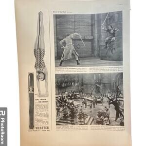 Vtg Webster Cuban Cigars Print Ad 14x10.5 Life Magazine May 23 1938 Frame Ready